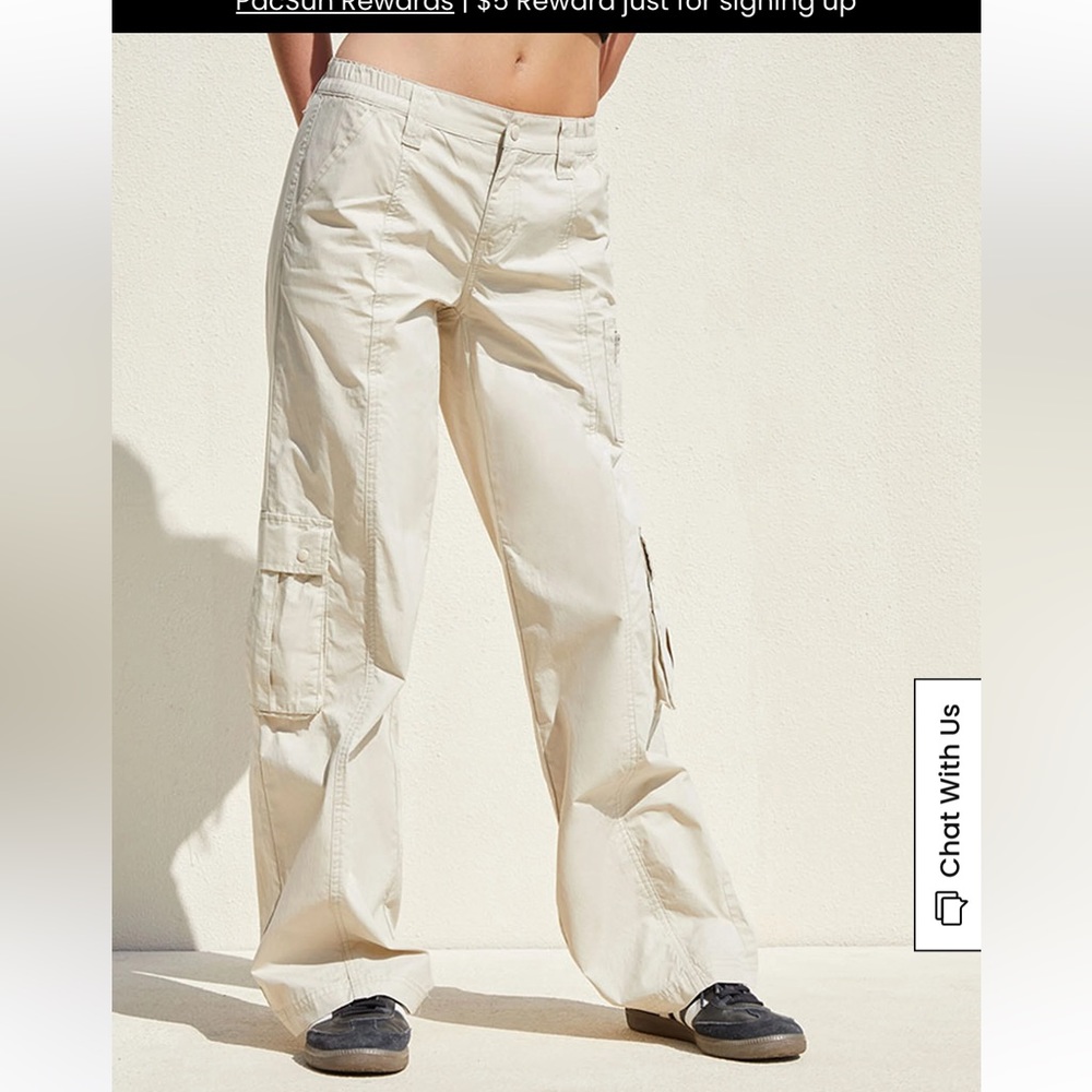 off white low rise cargo pants pacsun womens